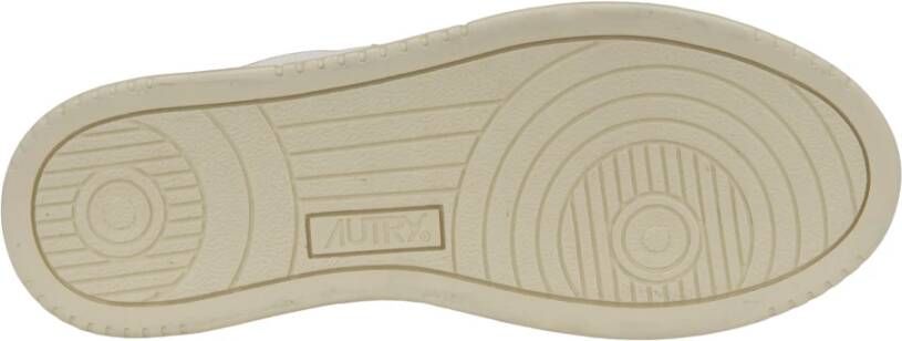 Autry Leren Vetersneakers met Schubbenneus White Dames
