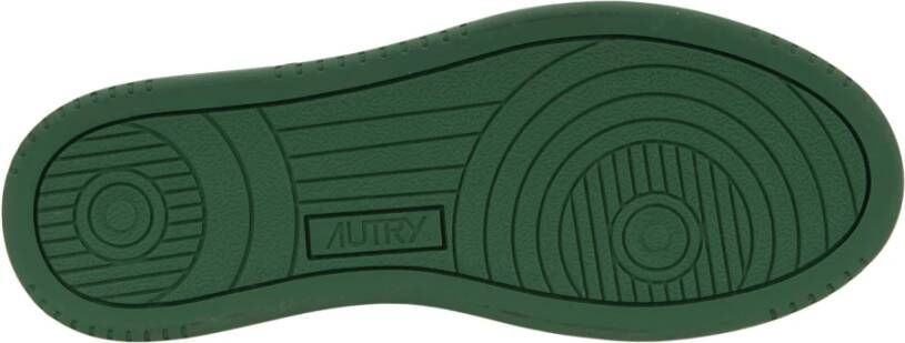 Autry Leren Vetersneakers voor Dames Green Dames