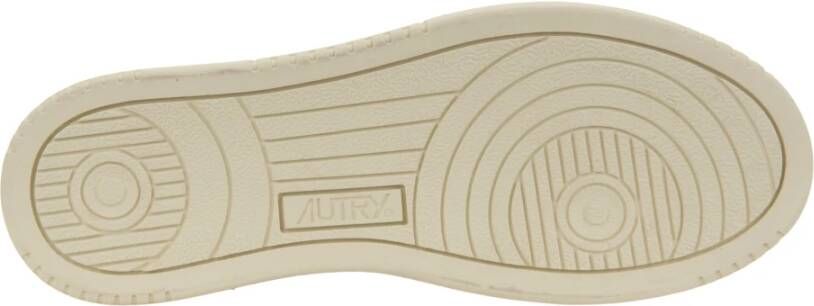 Autry Leren Vetersneakers voor Dames Pink Dames