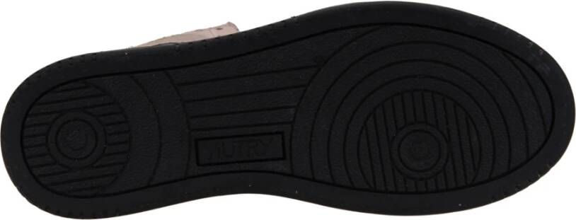 Autry Leren Vetersneakers voor Dames Pink Dames