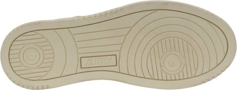 Autry Leren Vetersneakers voor Dames White Dames