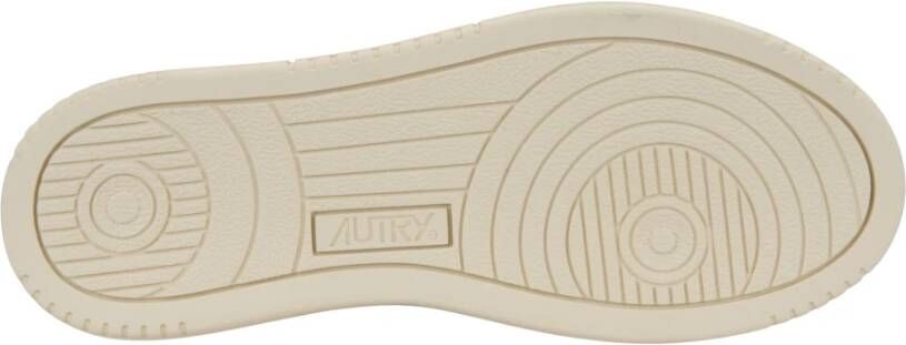 Autry Leren Vetersneakers voor Dames White Dames