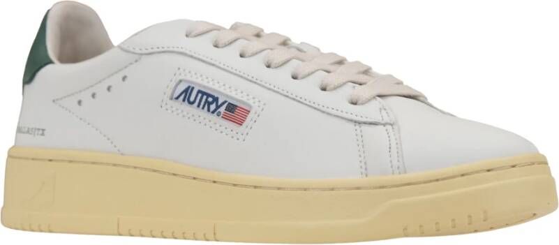 Autry Leren Vetersneakers voor Dames White Dames