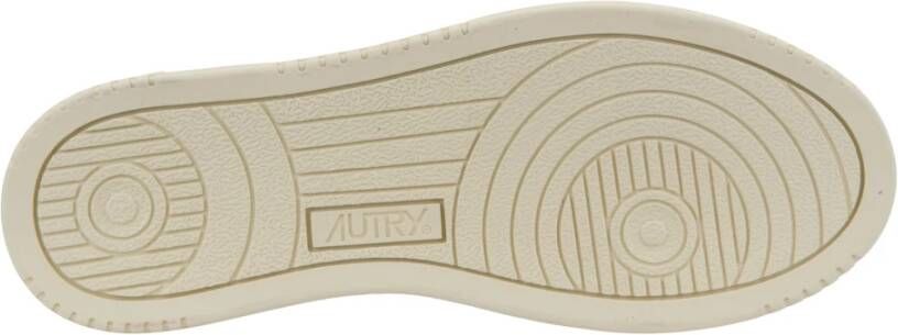 Autry Leren Vetersneakers voor Dames White Dames