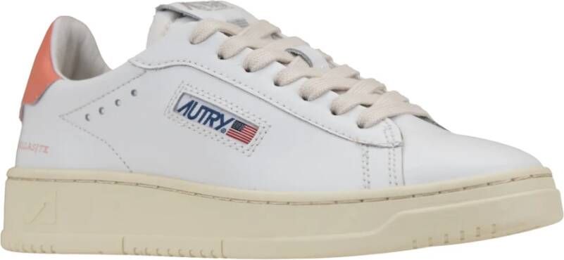 Autry Leren Vetersneakers voor Dames White Dames