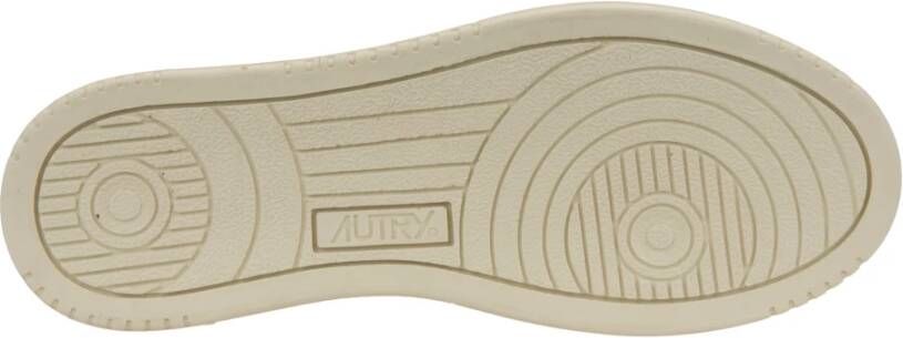 Autry Leren Vetersneakers voor Dames White Dames