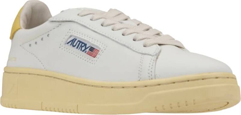 Autry Leren Vetersneakers voor Dames White Dames