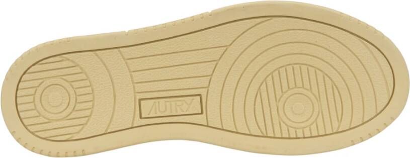 Autry Leren Vetersneakers voor Dames White Dames