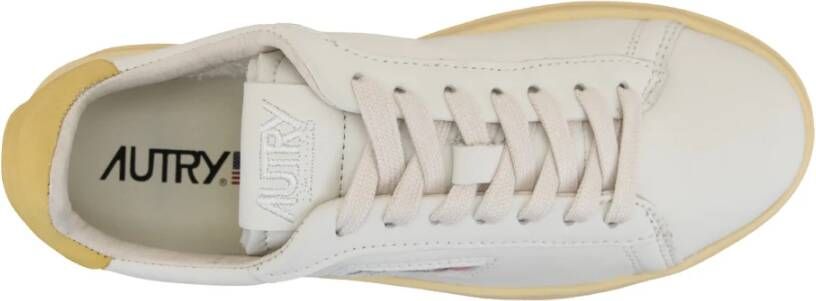 Autry Leren Vetersneakers voor Dames White Dames