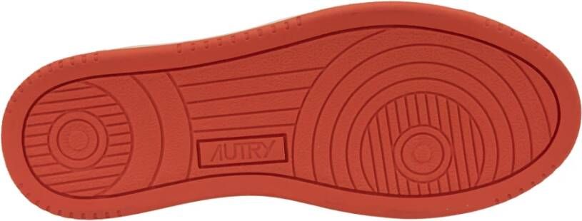Autry Leren Vetersneakers voor Dames White Dames