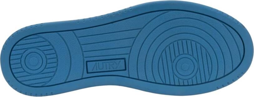 Autry Leren Vetersneakers voor Vrouwen Blue Dames