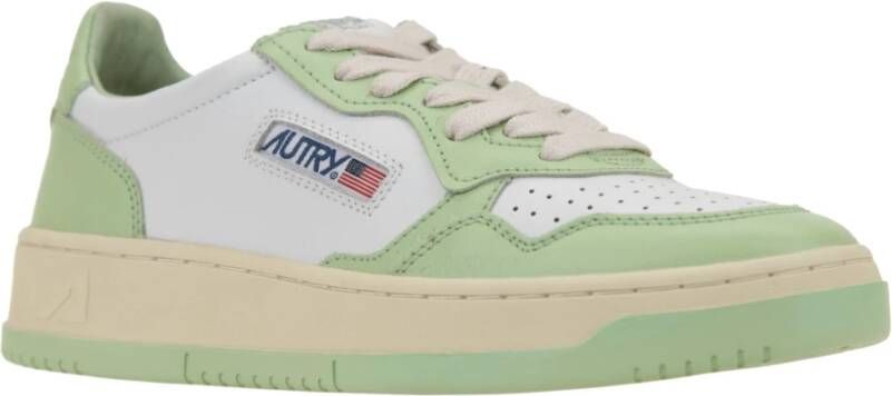 Autry Leren Vetersneakers voor Vrouwen Green Dames