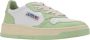 Autry Leren Vetersneakers voor Vrouwen Green Dames - Thumbnail 2