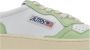 Autry Leren Vetersneakers voor Vrouwen Green Dames - Thumbnail 5