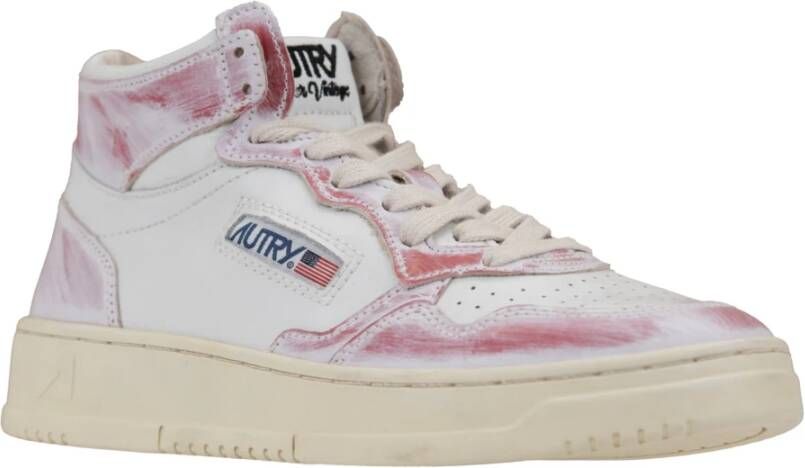 Autry Leren Vetersneakers voor Vrouwen Multicolor Dames