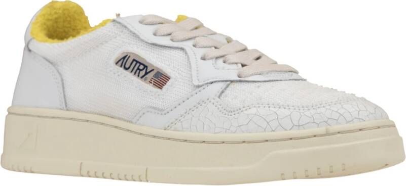 Autry Leren Vetersneakers voor Vrouwen White Dames