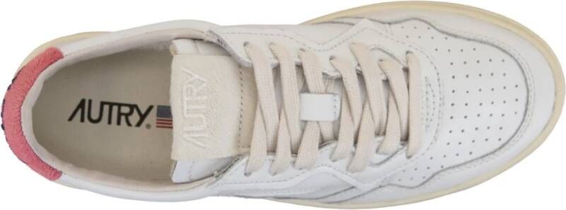 Autry Leren Vetersneakers voor Vrouwen White Dames
