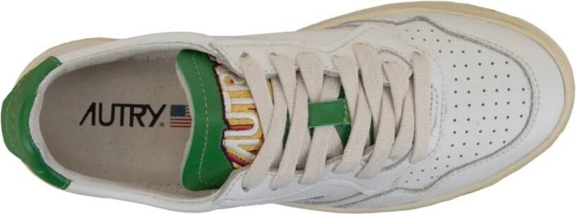 Autry Leren Vetersneakers voor Vrouwen White Dames