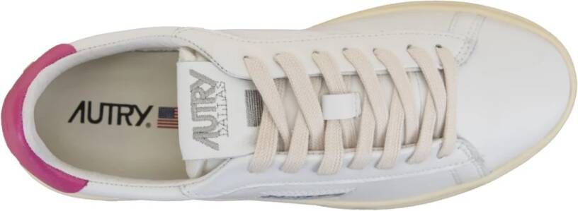 Autry Leren Vetersneakers voor Vrouwen White Dames