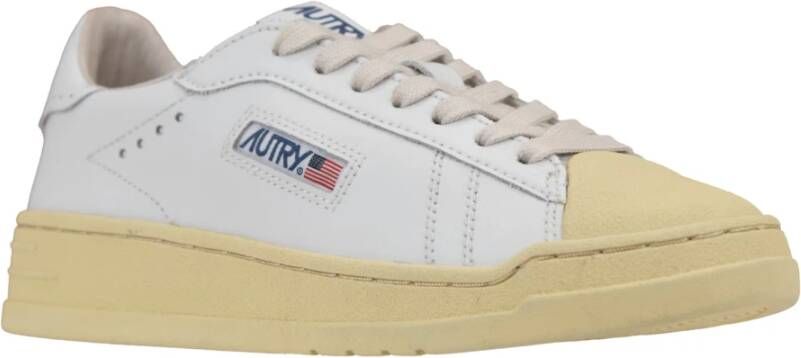 Autry Leren Vetersneakers voor Vrouwen White Dames