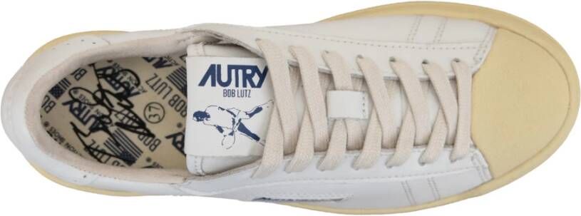 Autry Leren Vetersneakers voor Vrouwen White Dames