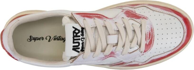 Autry Leren Vetersneakers voor Vrouwen White Dames
