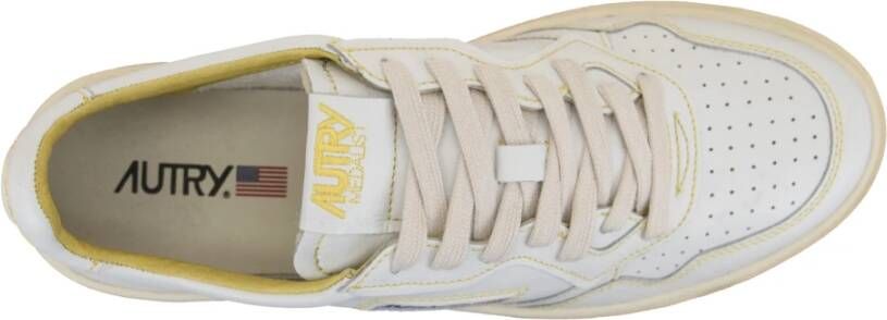 Autry Leren Vetersneakers White Heren