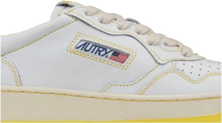 Autry Leren Vetersneakers White Heren