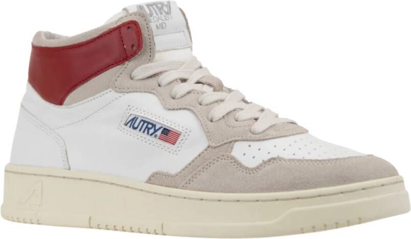Autry Leren Vetersneakers White Heren