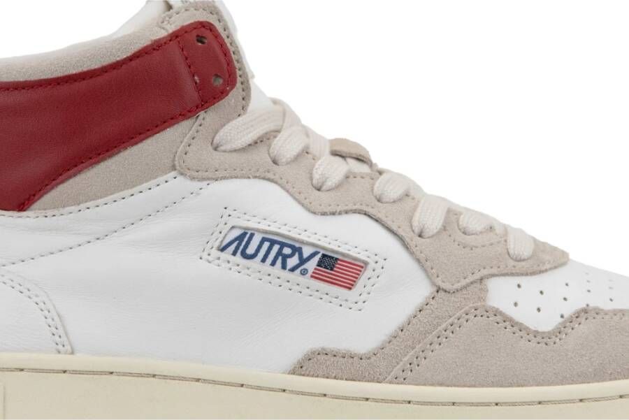 Autry Leren Vetersneakers White Heren