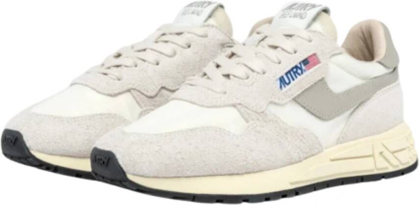 Autry Lichtgewicht hardloopsneaker wit nylon Gray Heren