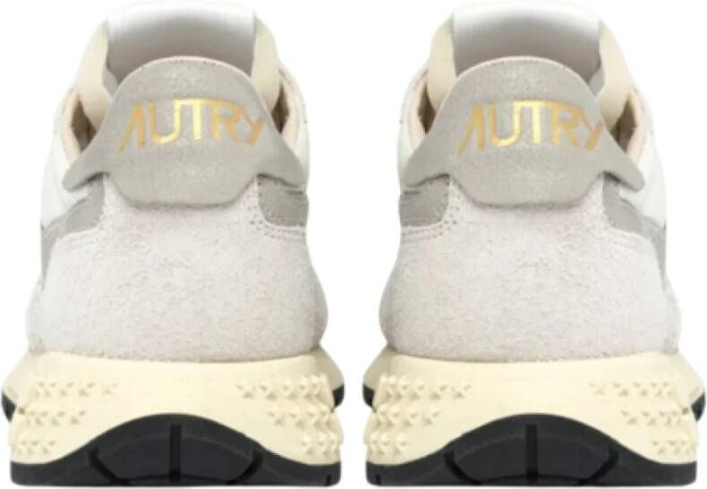 Autry Lichtgewicht hardloopsneaker wit nylon Gray Heren