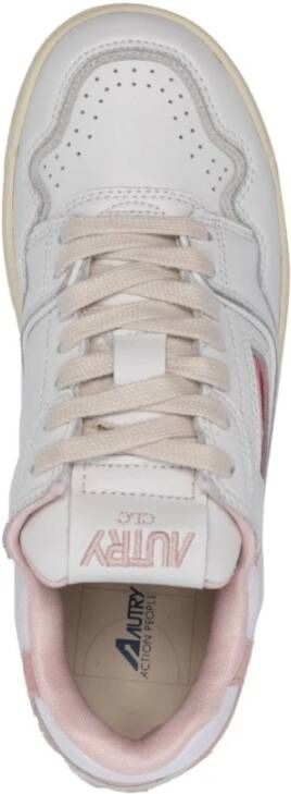 Autry Logo Versierde Sneakers Beige Dames