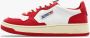 Autry Vintage lage leren sneakers met Amerikaanse vlag detail Rood - Thumbnail 13