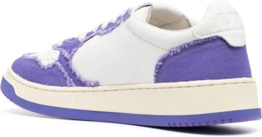 Autry Medalist 01 Lage Sneakers Wit Violet Multicolor Heren