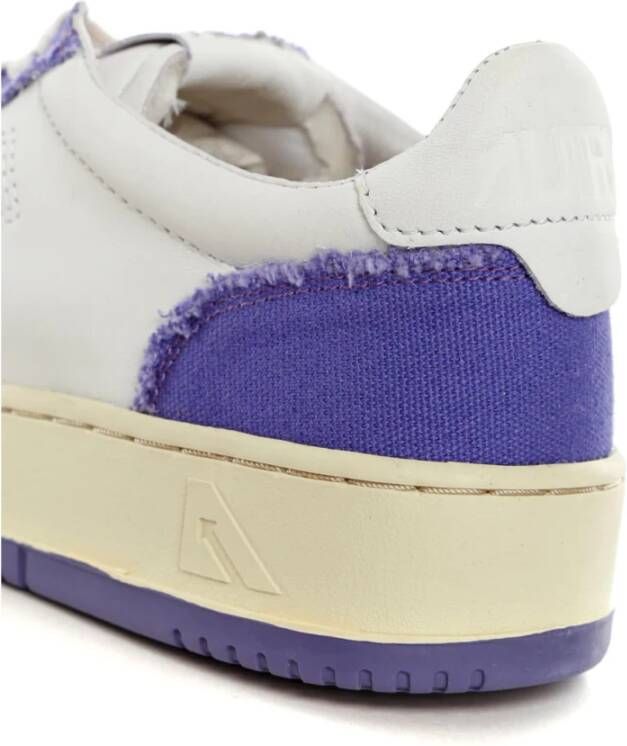 Autry Medalist 01 Lage Sneakers Wit Violet Multicolor Heren