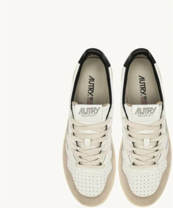 Autry Medalist Bicolor Leder Suede Sneakers White Heren
