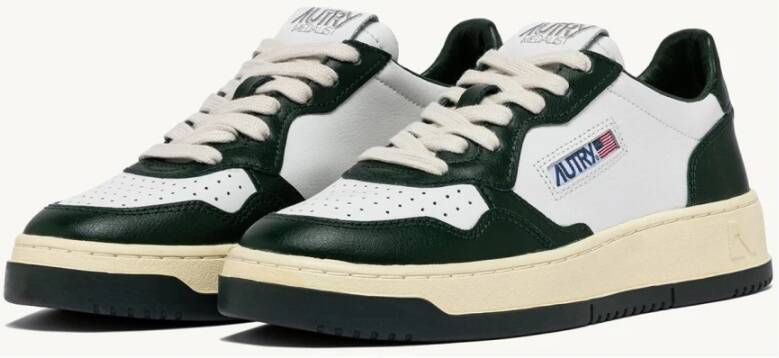 Autry Medalist Bicolor Leren Sneakers Green Dames
