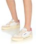 Autry Vintage Stijl Lage Top Leren Sneakers in Wit Zand Roze White Dames - Thumbnail 44