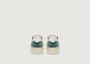 Autry Medalist Lage Sneakers Wit en Militair Groen Suède White Heren - Thumbnail 24