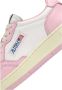 Autry Witte en Roze Lage Leren Sneakers Witte Roze Leren Sneakers voor Dames Multicolor White Dames - Thumbnail 9