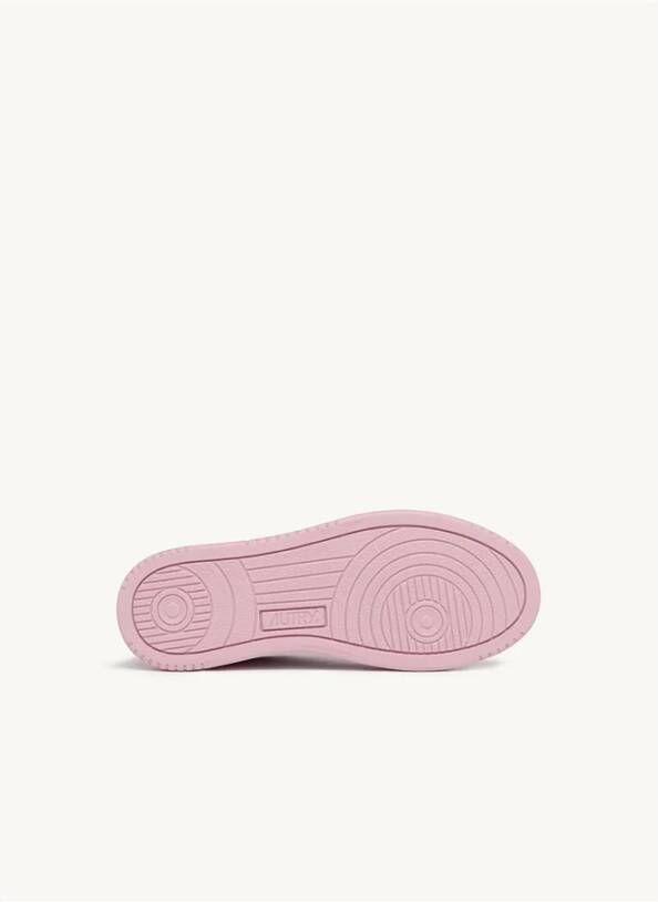 Autry Witte Roze Medalist Lage Sneakers Multicolor Dames