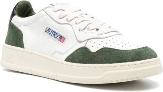 Autry Medalist Low Goat Suede Sneakers Wit Heren