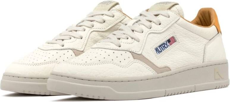 Autry Medalist Low Leren Sneakers Beige Dames