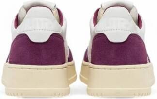 Autry Medalist Low Leren Sneakers Purple Unisex