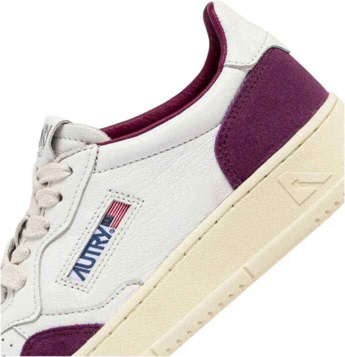 Autry Medalist Low Leren Sneakers Purple Unisex