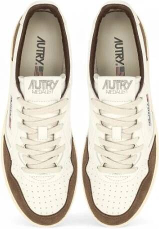 Autry Medalist Low Leren Sneakers White Heren