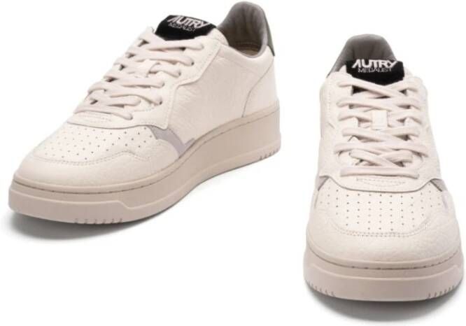 Autry Medalist Low Leren Sneakers White Heren