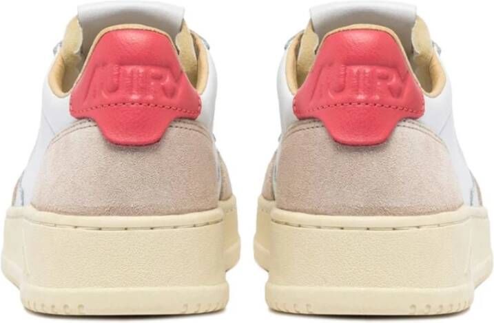 Autry Medalist Low Leren Suède Sneakers White Dames