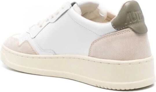 Autry Medalist Low Leren Suède Sneakers White Heren